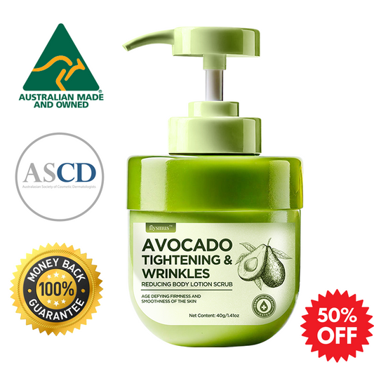 flysmus™ Avocado Tightening & Wrinkles Reducing Body Lotion Scrub  (🇦🇺 ASCD Recommended)