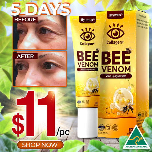 ✅ flysmus™ Collagen+ Bee Venom Wake Up Eye Cream 🇦🇺 Dermatologist Recommended